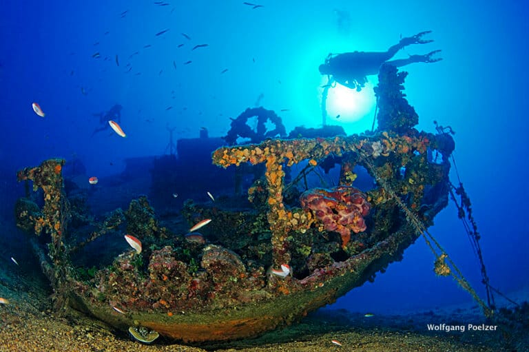 Teti wreck,Vis island, Croatia, Adriatic Sea,